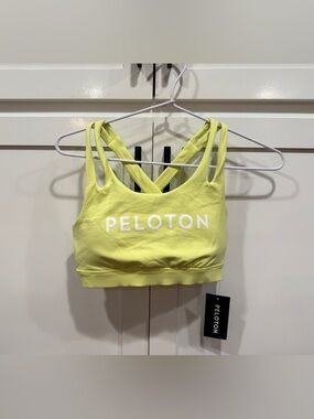 Peloton Strappy Sports Bra in Lime